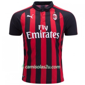 Camisolas de futebol AC Milan Equipamento Principal 2018/19 Manga Curta